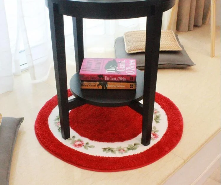Kleiner Runder Teppich <br> Rot Kleiner Runder Teppich <br> Rot