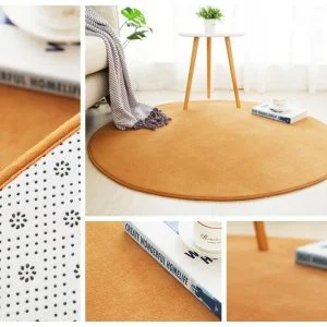 Runde Badematte <br> Orange