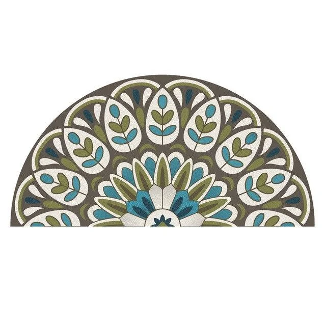 Runder Eingangsteppich <br> Design