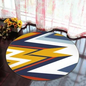 Runder Teppich <br> Abstrakte Muster