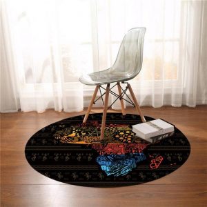 Runder Teppich <br> Afrika