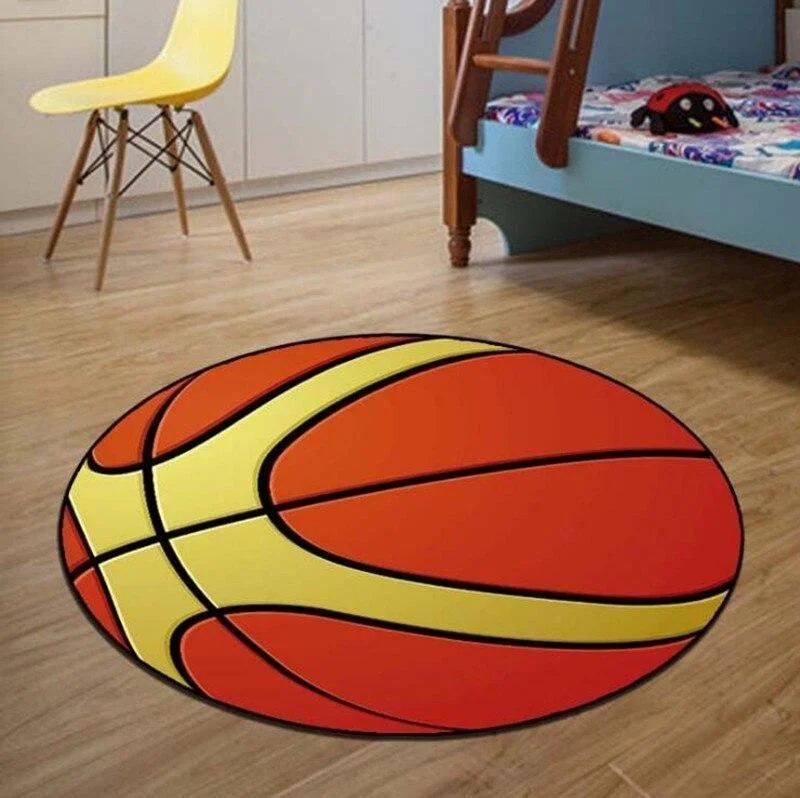 Runder Teppich <br> Basketball Runder Teppich <br> Basketball