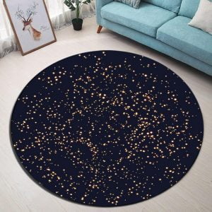 Runder Teppich <br> Bestirnt
