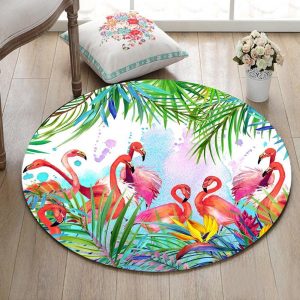 Runder Teppich <br> Bunt Wohnzimmer