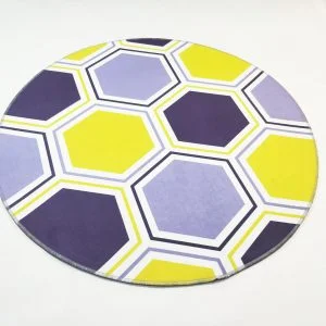 Runder Teppich <br> Bunte Geometrie