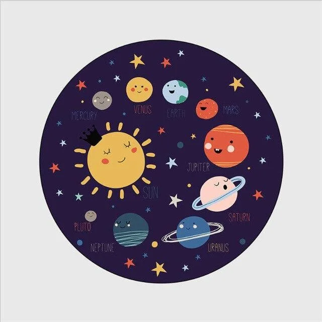 Runder Teppich Das Sonnensystem Runder Teppich Das Sonnensystem