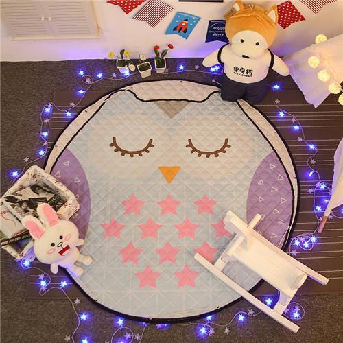 Runder Teppich <br> Die Kleine Eule