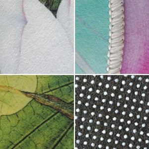 Runder Teppich <br> Dunkelgrün