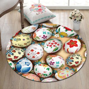 Runder Teppich <br> Ei