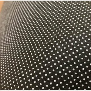 Runder Teppich <br> Ethnisch Schwarzweiss