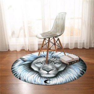 Runder Teppich <br> Galaxie Löwe