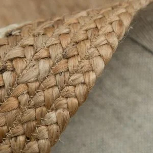 Runder Teppich <br> Geflochtene Jute