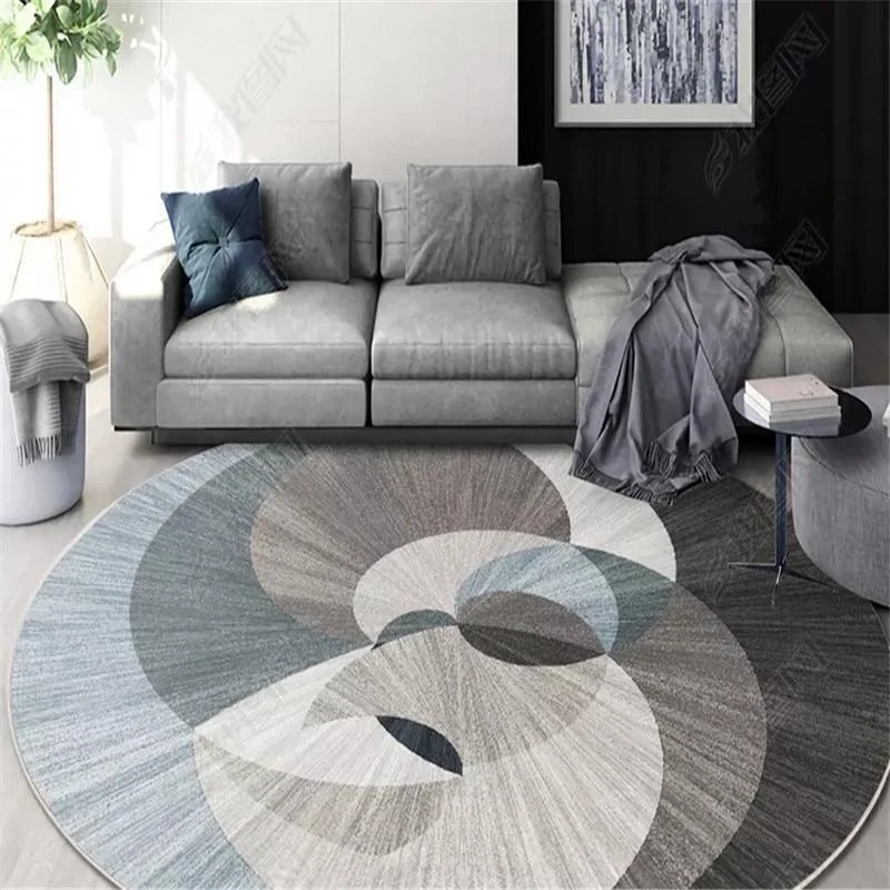 Runder Teppich <br> Geometrische Formen