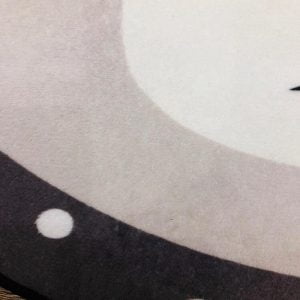 Runder Teppich <br> Grauer Panda