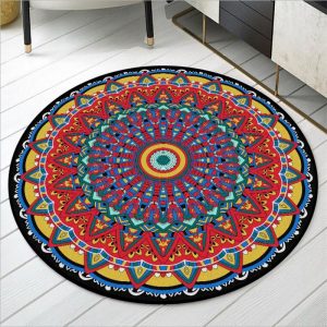 Runder Teppich <br> Großzügiges Mandala