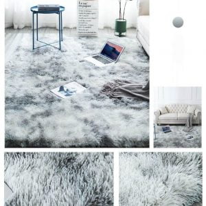 Runder Teppich <br> Hellgrau