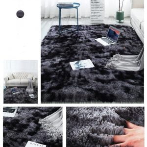 Runder Teppich <br> Imitation Pelz