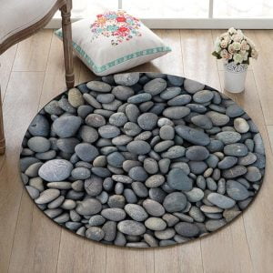 Runder Teppich <br> Kieselstein
