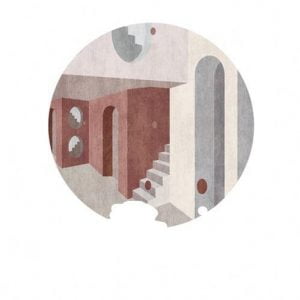 Runder Teppich <br> Kunstwerk