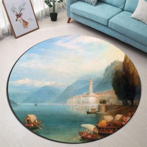 Runder Teppich <br> Landschaft