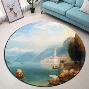 Runder Teppich <br> Landschaft