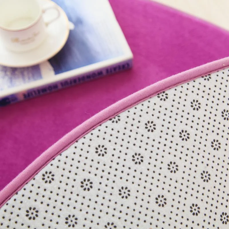 Runder Teppich <br> Lila Weich Runder Teppich <br> Lila Weich