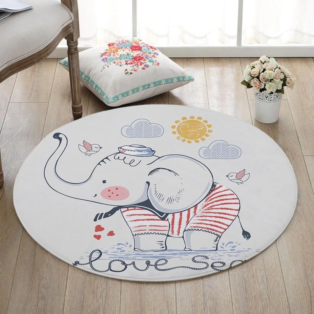 Runder Teppich <br> Marine Elephant