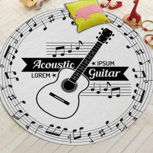 Runder Teppich <br> Musikinstrumente