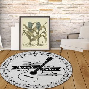 Runder Teppich <br> Musikinstrumente