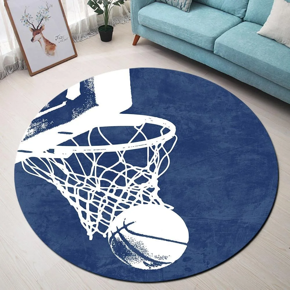 Runder Teppich <br> Orient Blau