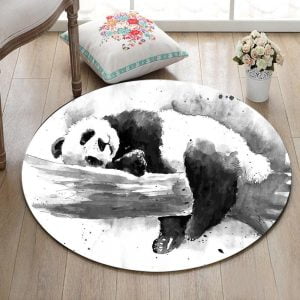 Runder Teppich <br> Panda