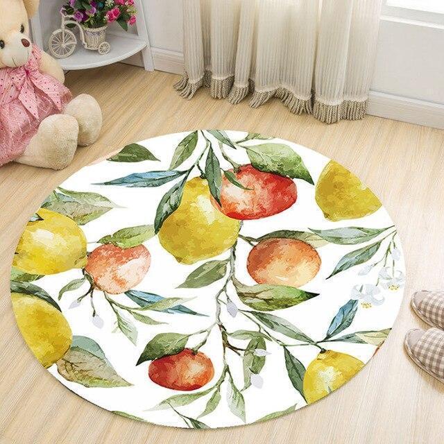 Runder Teppich <br> Pfirsich