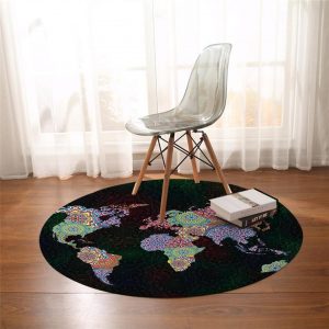 Runder Teppich <br> Planet Mandala