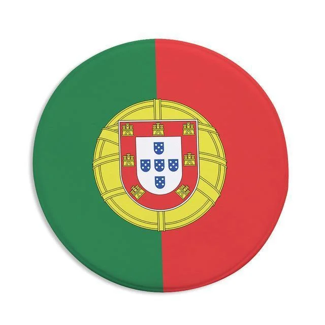 Runder Teppich <br> Portugiesische Flagge Runder Teppich <br> Portugiesische Flagge