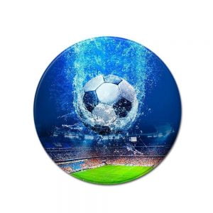 Runder Teppich <br> Riesiger Fußball