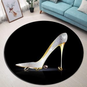 Runder Teppich <br> Schicker Absatz