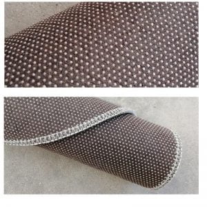 Runder Teppich <br> Schwarz-Weiß-Mandala-Stil