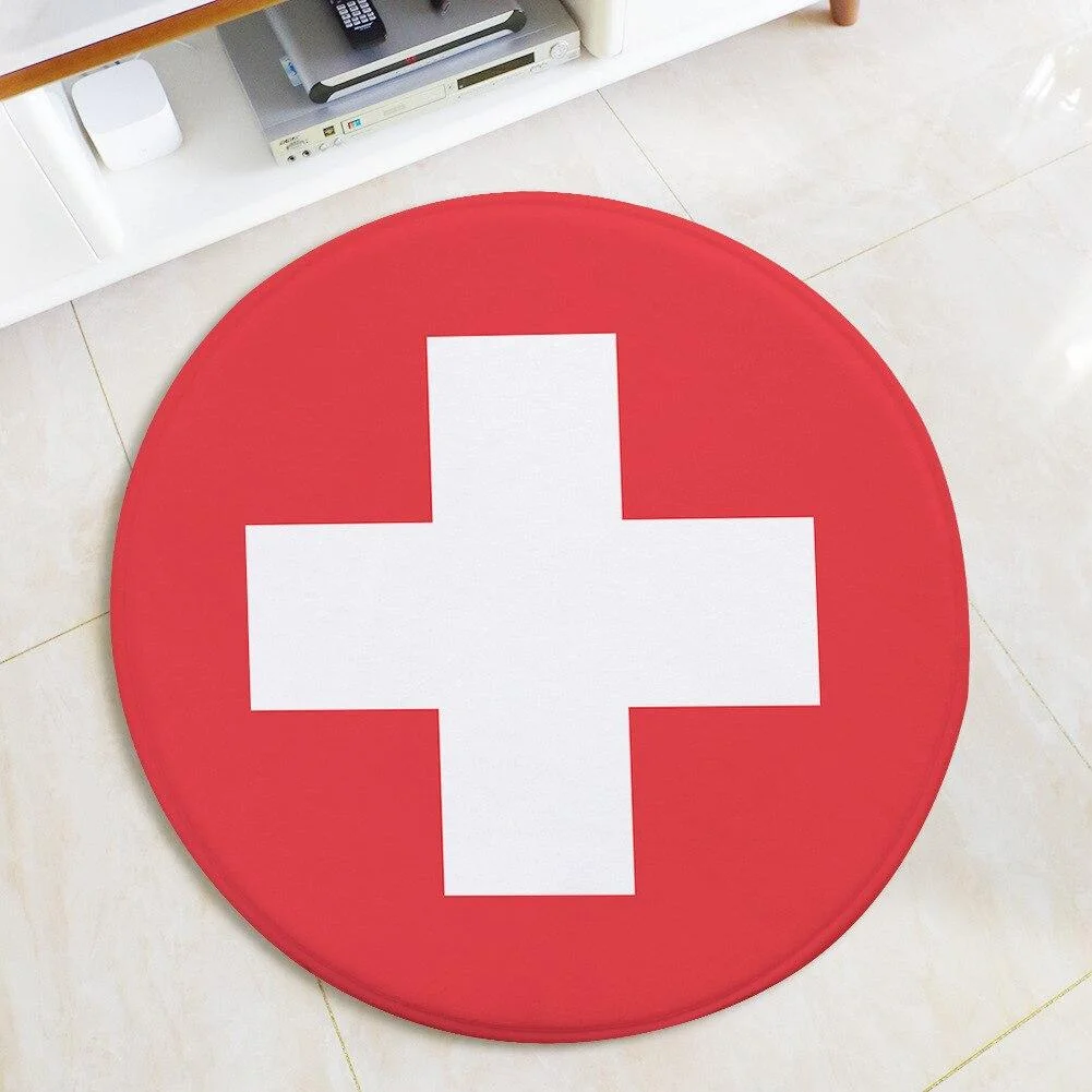 Runder Teppich <br> Schweizerisch Runder Teppich <br> Schweizerisch