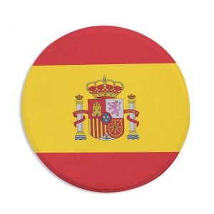 Runder Teppich <br> Spanische Flagge