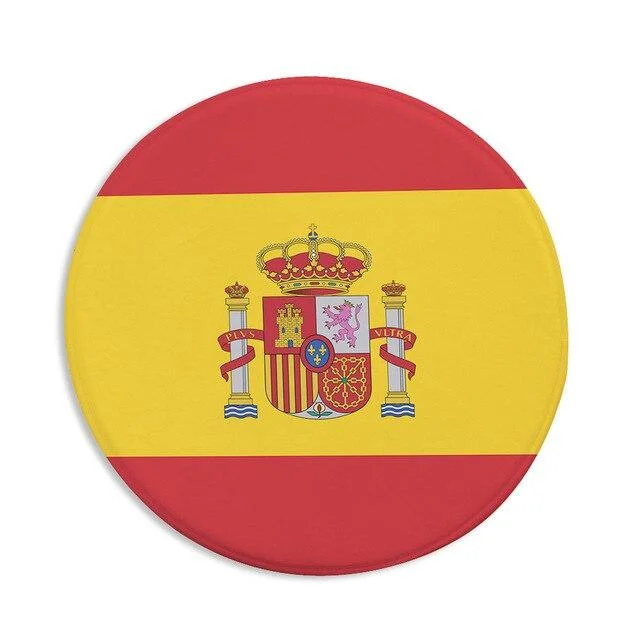 Runder Teppich Spanische Flagge Runder Teppich Spanische Flagge