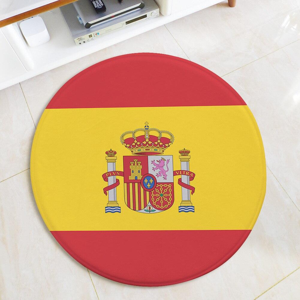 Runder Teppich <br> Spanische Flagge