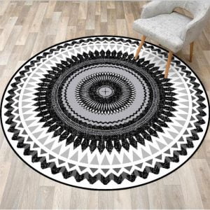 Runder Teppich <br> Stammartig