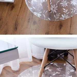 Runder Teppich <br> Transparent