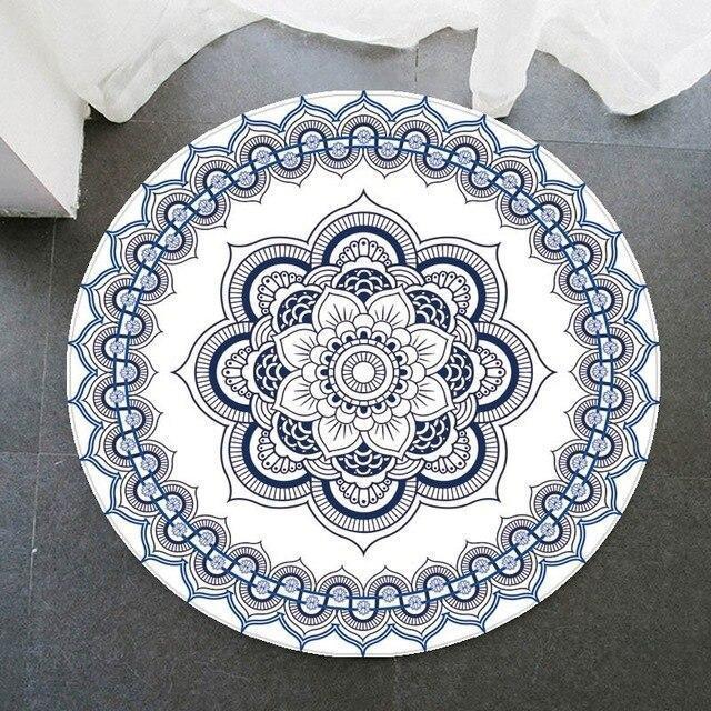 Runder Teppich <br> Vinyl Mandala