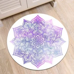 Runder Teppich <br> Violettes Mandala