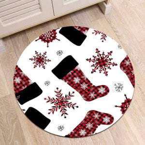 Runder Teppich <br> Weihnachtssocken